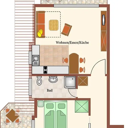 Haus Duenenglueck Whg 34 Seesicht *